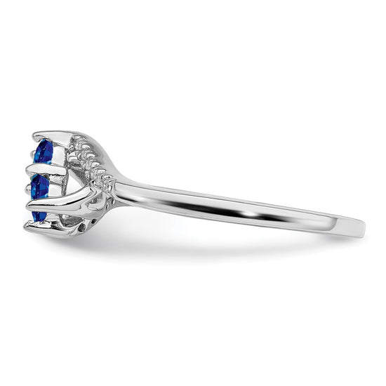 Gemstone and Diamond 2-Stone Bypass Rings