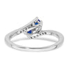 Gemstone and Diamond 2-Stone Bypass Rings