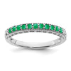 White Gold Gemstone and Diamond Bands
