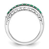 White Gold Gemstone and Diamond Bands