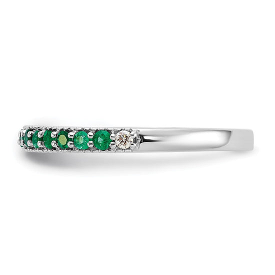 White Gold Gemstone and Diamond Bands