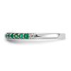 White Gold Gemstone and Diamond Bands