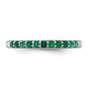 White Gold Gemstone and Diamond Bands