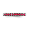 White Gold Gemstone and Diamond Bands