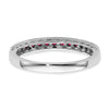 White Gold Gemstone and Diamond Bands