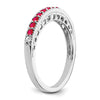 White Gold Gemstone and Diamond Bands