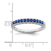 White Gold Gemstone and Diamond Bands