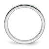 14k White Gold Gemstone & Diamond Bands