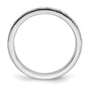 14k White Gold Gemstone & Diamond Bands