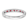 14k White Gold Gemstone & Diamond Bands
