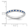 14k White Gold Gemstone & Diamond Bands