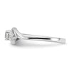 14k White Gold 1/3 carat Lab Grown Diamond VS/SI+ G+ Complete Petite Engagement Ring