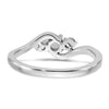 14k White Gold 1/3 carat Lab Grown Diamond VS/SI+ G+ Complete Petite Engagement Ring