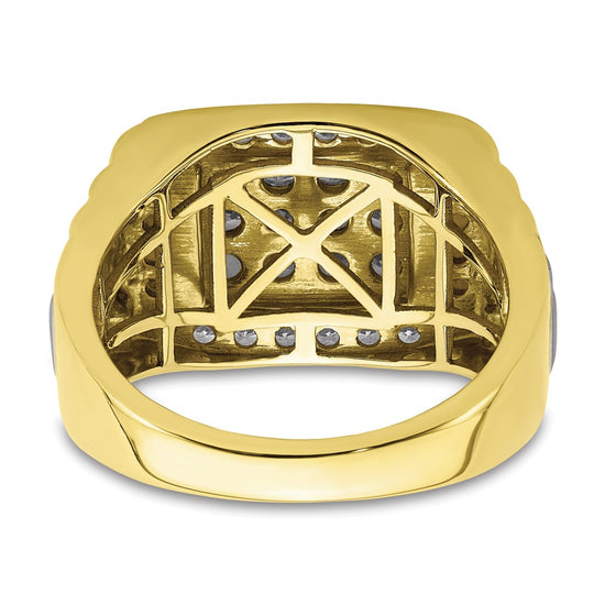 10k 1 3/8 carat Lab Grown Diamond VS/SI+ G+ Men's Ring