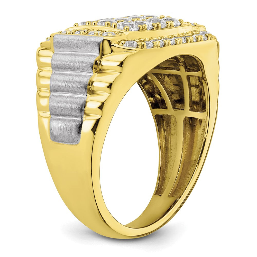 10k 1 3/8 carat Lab Grown Diamond VS/SI+ G+ Men's Ring