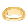 14k Square Ruby and Diamond Mens Ring