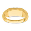 14k Square Sapphire and Diamond Mens Ring