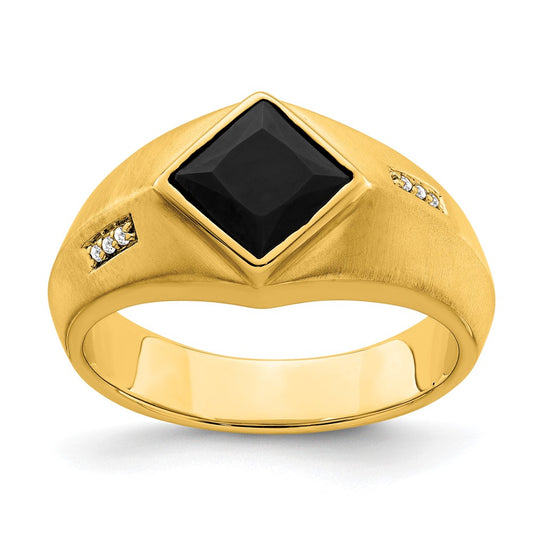 Men's Onyx & Diamond Rings