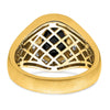 14k 1/4 carat Lab Grown Diamond VS/SI+ G+ and Oval Onyx Men's Ring