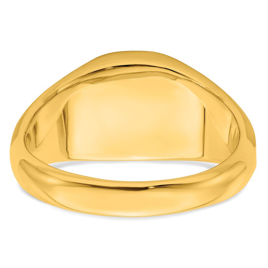 14k Onyx and Diamond Mens Ring