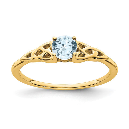 Gemstone Celtic Knot Rings