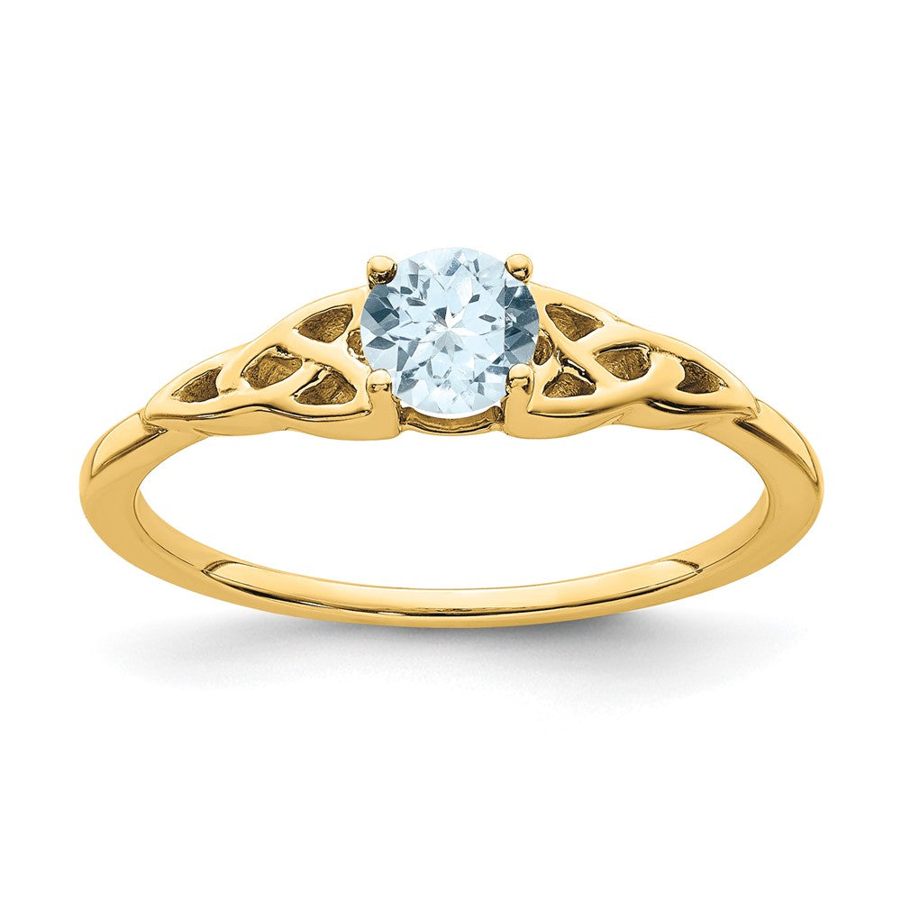 Gemstone Celtic Knot Rings