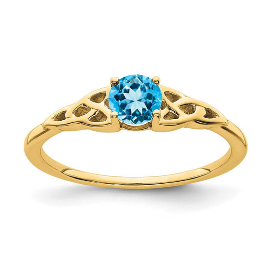 Gemstone Celtic Knot Rings