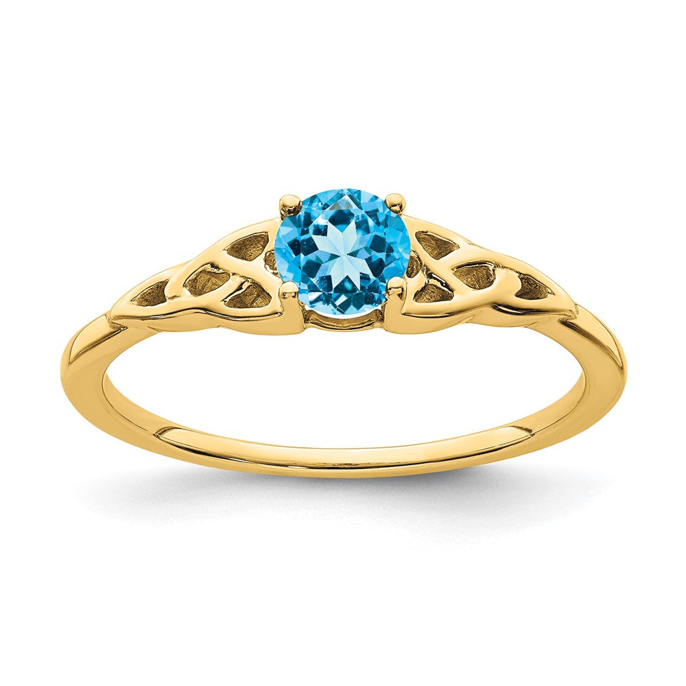 Gemstone Celtic Knot Rings