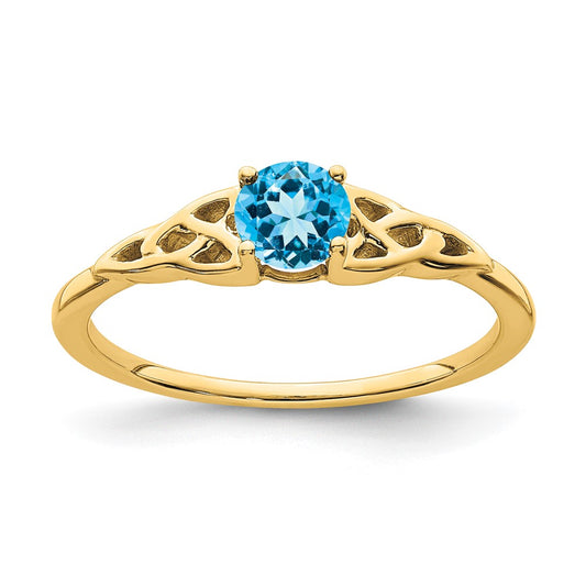 Gemstone Celtic Knot Rings