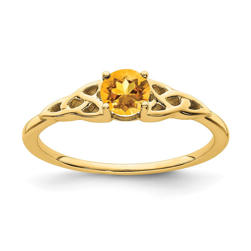 Gemstone Celtic Knot Rings