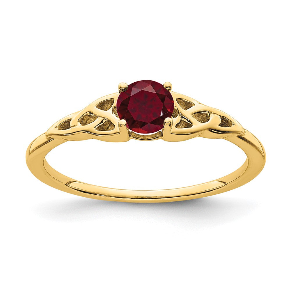Gemstone Celtic Knot Rings
