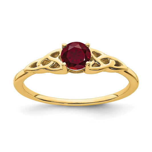 Gemstone Celtic Knot Rings