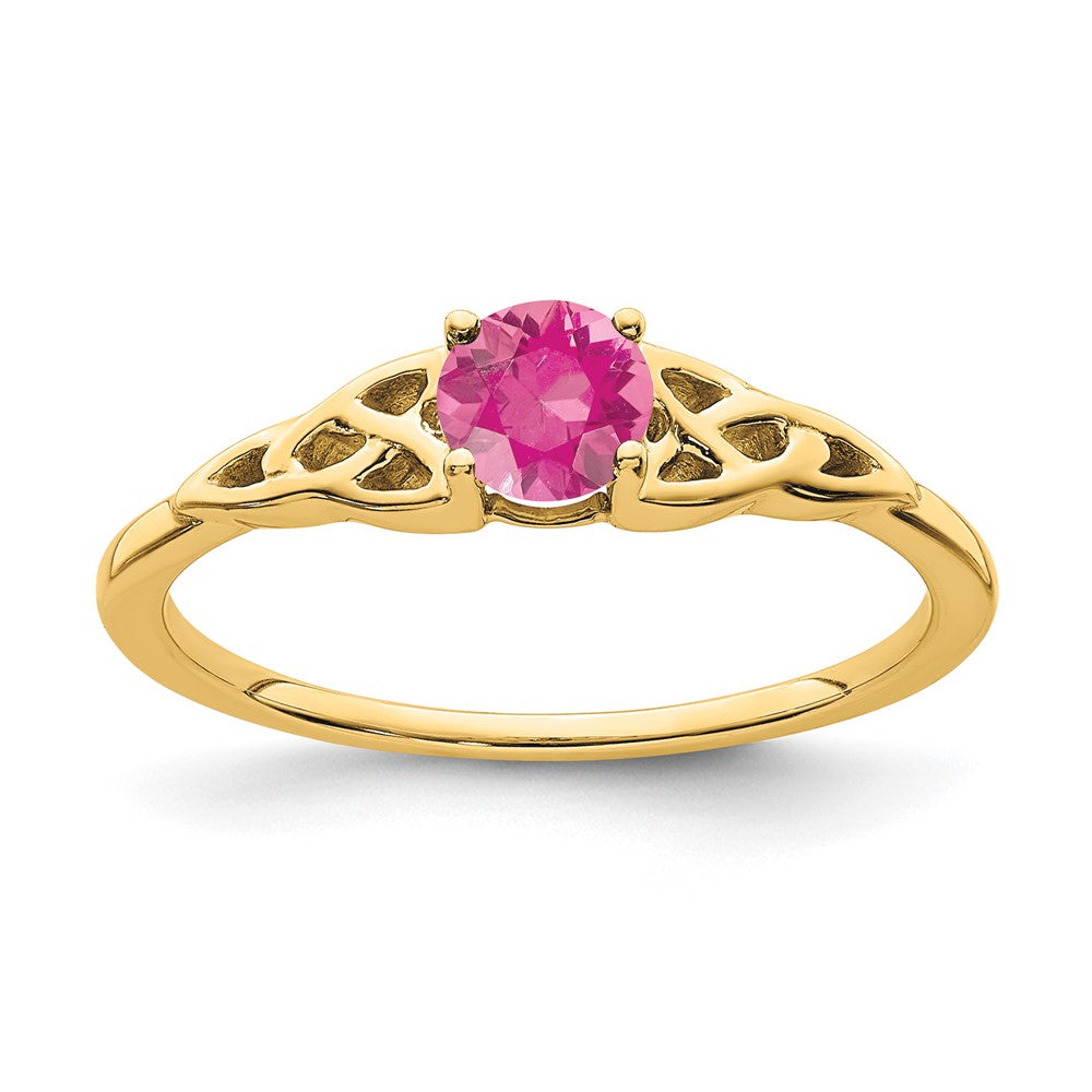 Gemstone Celtic Knot Rings