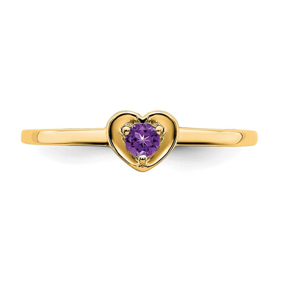 Gemstone Heart Rings