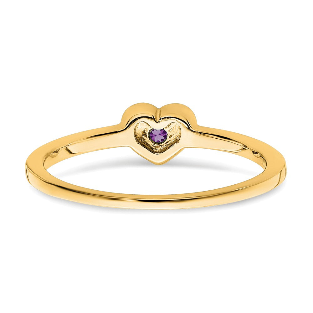 Gemstone Heart Rings