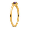 Gemstone Heart Rings