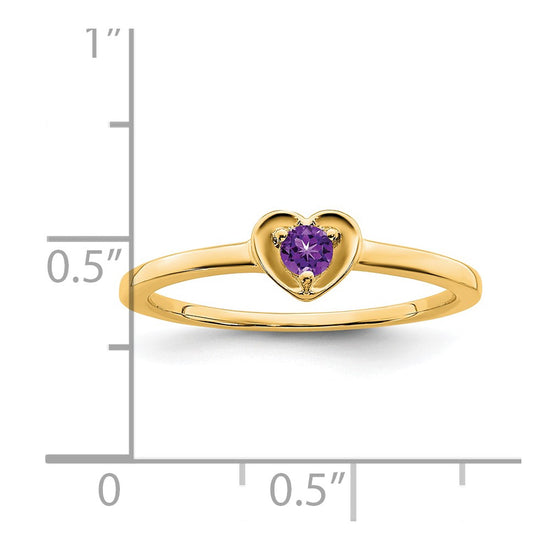Gemstone Heart Rings