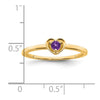 Gemstone Heart Rings