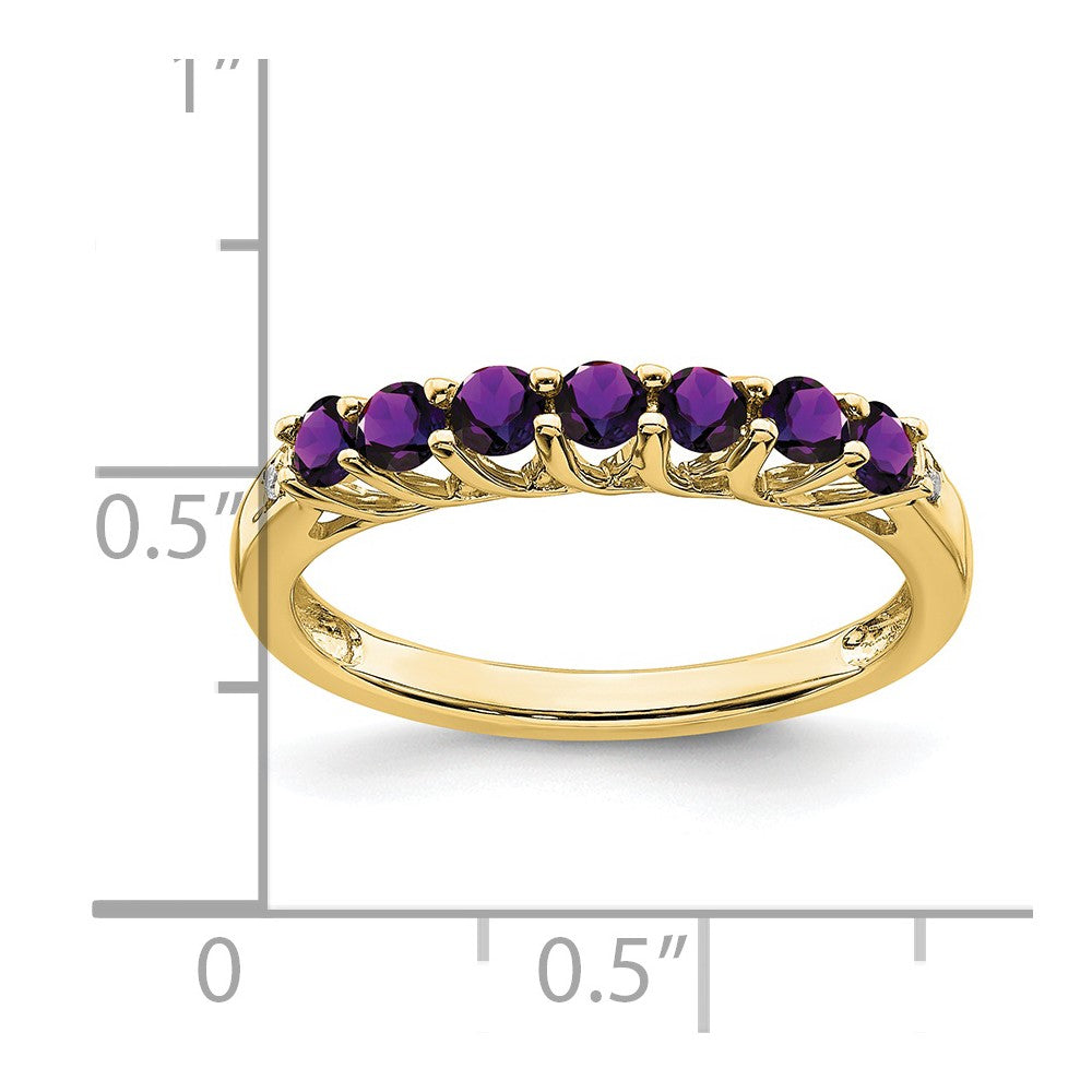 Gemstone and Diamond 7-stone Ring — 0U4
