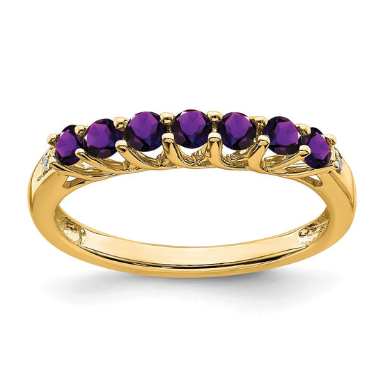 Gemstone and Diamond 7-stone Ring — 0U4