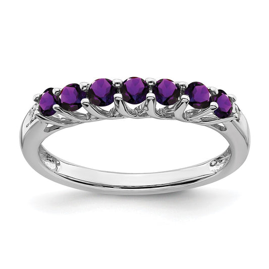 Gemstone and Diamond 7-stone Ring — 0T1