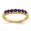 Gemstone and Diamond 7-stone Ring — 0TE