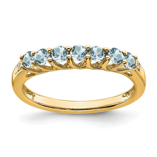Gemstone and Diamond 7-stone Ring — 0U1
