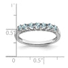 Gemstone and Diamond 7-stone Ring — 0TR