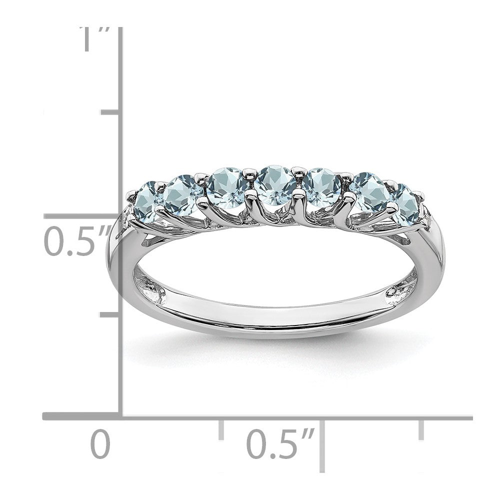 Gemstone and Diamond 7-stone Ring — 0TR