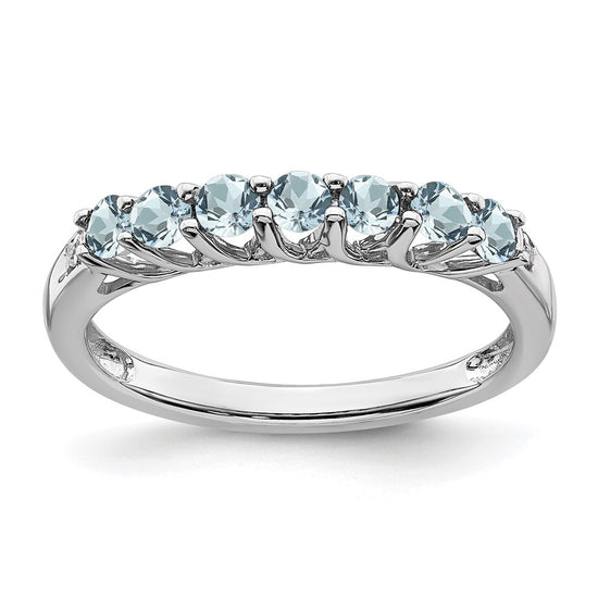 Gemstone and Diamond 7-stone Ring — 0TR