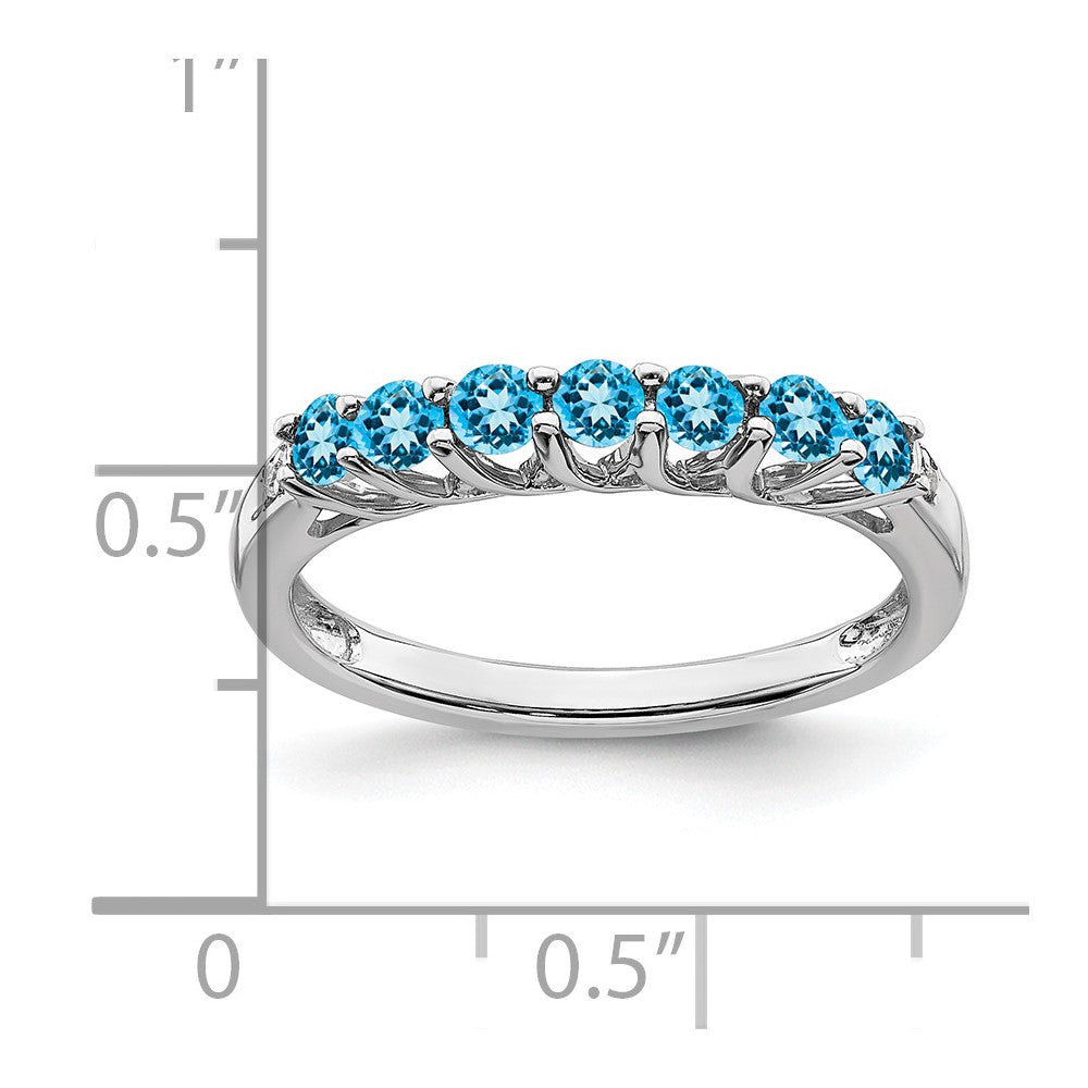 Gemstone and Diamond 7-stone Ring — 0TD