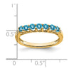 Gemstone and Diamond 7-stone Ring — 0TM