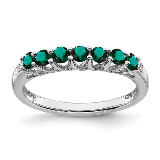 Gemstone and Diamond 7-stone Ring — 0TC