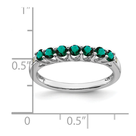 Gemstone and Diamond 7-stone Ring — 0SX